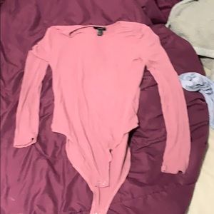 Pink body suit